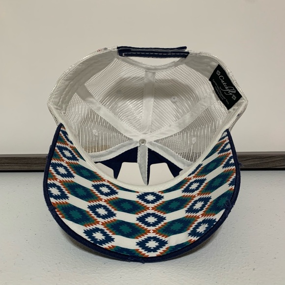 Catchfly "Fate Loves the Fearless" Distressed Ponytail Baseball Hat/Cap-OS NWT - Picture 6 of 10